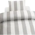 Borganäs of Sweden Borganäs of Sweden2-delt Sett Block StripeGråSengesettFra Homeroom