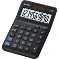 Casio MS-10F, Desktop, Grunnleggende, 10 sifre, Batteri/Solcelle, Sort