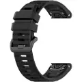 24hShop Armbånd i silikon til Garmin Fenix ​​6 - 22mm - Svart
