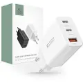Tech-Protect Network 30 W vegglader med 2x USB-C og 1x USB-A - hvit