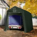 TOOLPORT 2,4 x 3,6 m garasjetelt, PE-presenning, mørkegrønn