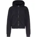 Puma HER Comfort Crop Full-Zip Hoodie Women, Clothing, Black, L