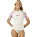 Rip Curl Cala Vadella Rashguard Med Korte Ermer Til Dame