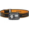 Superfire HL23-S hodelykt med 350 lm og bevegelsessensor