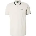 Hugo Boss for man. 50538101 Paddy active polo shirt with contrasting beige stripes (4XL), Casual, Cotton, Short sleeve