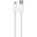 Sinox PRO USB C til USB A-kabel. 2 m, hvit, 2 m, USB C, USB A, USB 3.2 Gen 1 (3.1 Gen 1), 5 Gbit/sek, hvit
