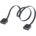 Akasa RGB - Forlengelseskabel for LED-stripelys - 4 pin-IDC (hunn) til 4 pin-IDC (hunn) - 30 cm - svart
