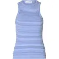 Selected Anna Striped Ermeløs T-skjorte