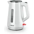 Bosch TWK1M121, 1,7 l, 2400 W, Hvit, Plast, Vannivåindikator, Overopphetingsbeskyttelse