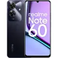 Realme Note 60 - 4G smarttelefon - dobbelt-SIM - RAM 6 GB / Internminne 128 GB - microSD slot - 6.74 - 1604 x 720 piksler (90 Hz) - 2x bakkameraer 32 MP - front camera 5 MP - marmorsvart