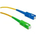 Macleans Patchcord fiberoptisk kabel Maclean, SC/APC-SC/UPC SM 9/125 LSZH, enkeltmodus, lengde 10m, simpleks, G657A2, MCTV-404