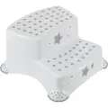 Keeeper kids step krakk igor stars, to-trinns, hvit med trykk, lastekapasitet: 120 kg, med anti-skli føtter, - 1 stk (1003151919600)