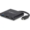 StarTech.com USB-C to HDMI Adapter - 4K 30Hz - Thunderbolt 3 Compatible - with Power Delivery (USB PD) - USB C Adapter Converter (CDP2HDUACP) - Dokkingstasjon - USB-C / Thunderbolt 3 - HDMI