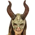 Ghoulish Mytisk Hodeskallemaske Med Horn