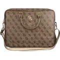 GUESS 4G Metal Logo Bærbar PC Veske - 15-16 - Brun
