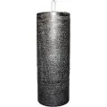 Multi LED bloklys 7.5x20 cm med 3D flamme Sort,1 stk