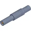 Hirschmann LAS S G Sikkerhedslamelstik Stik, lige Stift-diameter: 4 mm Grå 1 stk