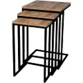 Hannah Home Hanah HomeSmåbord Stoli Atlantic, 3-packBrunSmåbordFra Homeroom