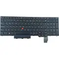 Lenovo Transimage - Erstatningstastatur for bærbar PC - med Trackpoint, UltraNav - bakbelysning - QWERTY - Nordisk - svart - FRU - for ThinkPad P15v Gen 1 P15v Gen 2 T15p Gen 1 T15p Gen 2