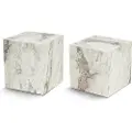 Kalune Design HomitisSidebord sett CubeHvitSmåbordFra Homeroom