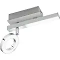 Eglo Cardillio 1, Overflateegnet, Ikke-utskiftbare pærer, 3000 K, 400 lm, 220-240 V, Aluminium, Kromfarget