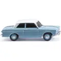 Wiking 020204 H0 Personbil model Ford Taunus 12M - pastelblå med hvidt tag