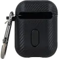 24hShop Beskyttelsesveske i karbonfiber for Airpods 4 - Svart
