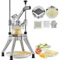 Vevor Kommersiell grønnsaksfrukthakker 1/4" Blad Heavy Duty Profesjonell Mat Dicer Kattex French Fry Cutter Løkskjærer Rustfritt stål for Tomat Peppers Potetsopp