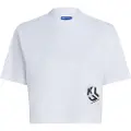 Karl Lagerfeld Reg Cropped Monogram Kortarmet T-skjorte