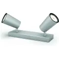 Philips myLiving Paisley tak-/veggspotlight x 2, overflatespotlight, GU10, 2 pære(r), LED, 220-240 V, aluminium