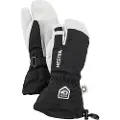 Hestra Army Leather Heli 3-finger Skihansker, Junior, Black