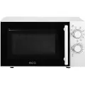 Ecg MTM 2073 GWE, Benkeplate, Solo mikrobølge ovn, 20 l, 700 W, Rotasjon, Hvit