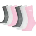Puma Classic Crew Socks Junior (6-Pack), Shop, Rose Water, 35-38