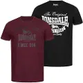 Lonsdale Torbay Kortarmet T-skjorte 2 Enheter