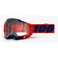100% Goggles 100% ACCURI 2 KEARNY (Transparent Glass Anti-Fog, LT 88% -92%) (NEW)