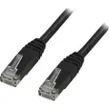 X-SHIELD - Koblingskabel - RJ-45 (hann) til RJ-45 (hann) - 5 m - UTP - CAT 6 - halogenfri, formstøpt - svart