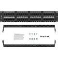 Lanberg 2u 19-tommers Patchpanel 18 Porter