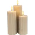 Sirius Home Sirius Smilla Genopladelig Bloklyssæt Ø 5 cm - Grå - 3 stk
