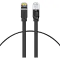 Baseus Cat 6 UTP Ethernet RJ45 Cable Flat 0.5m black - Svart - 0.5 meter