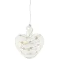 Sirius Sweet Christmas Heart, Figur, Gjennomsiktig, Glass, 5 ampuller, LED, Batteri