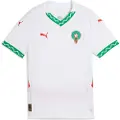 Puma Morocco 2025 Away Jersey Youth, Clothing, White/Fast Green/Red, 7-8Y