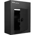 Vevor postkasse for gjennomgående vegg, kraftig stålpostkasse for gjennomgående vegg med 2,8-7,9" 13" kombinasjonslås, 13x7x17" postkasse, svart