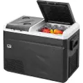 Vevor bærbart bilkjøleskap, med ismaskinfunksjon, 12 volt bilkjøleskap, 36 l bærbar fryser med én sone, justerbar temperatur fra -4℉-68℉, kompressorkjøler for camping, bil, bobil
