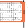Vevor utendørs bærbart volleyballnettsystem, justerbare høyde aluminiumstenger, profesjonelt volleyballsett med PVC-volleyball, pumpe, bæreveske, kraftig volleyballnett for hage, strand, plen