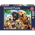 Schmidt Puzzle PQ 500 Psy robią selfie G3