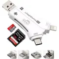 CoreParts - Kortleser (SD, microSD) - Lightning/USB 2.0/USB-C/micro USB