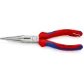 Knipex 26 12 200 T, Nesetang, 2,5 mm, 7,3 cm, Kromvanadiumstål, Blå, Rød, 200 mm