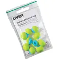 Uvex 2125351, Gjenbrukbar øreplugg, In-ear, Blå, Grønn, 24 dB, 60 stykker