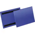 Durable Hyldeforkant lagerlomme med magnet A5 tværformat blå 223x163 mm - (50 stk.)