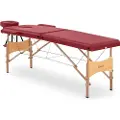 Physa Table massasjeseng av tre, bærbar, sammenleggbar Toulouse Rød, opptil 227 kg, rød